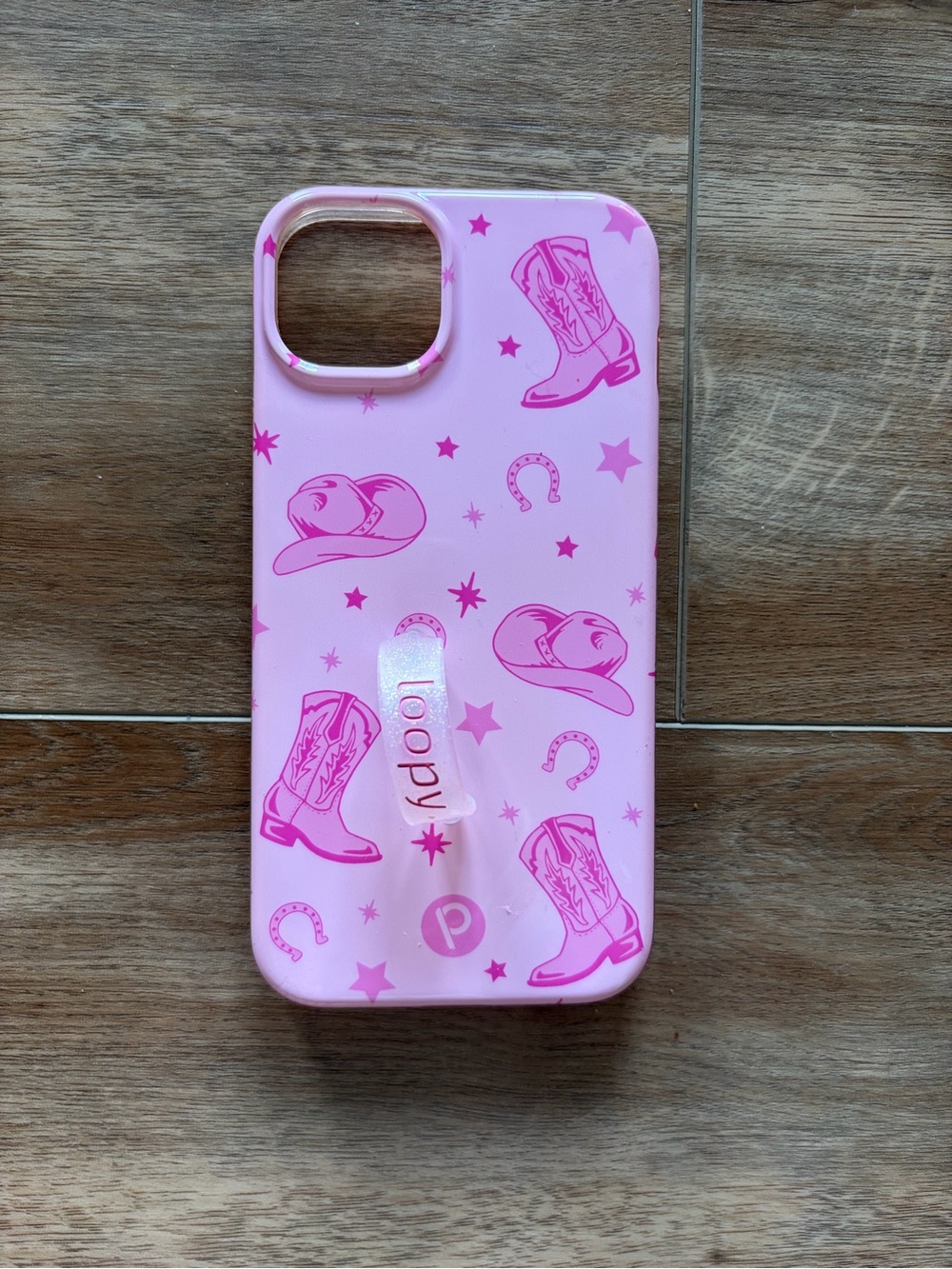 Loopy Case Pink Cowboy Boot & Hat Phone Case with PopGrip